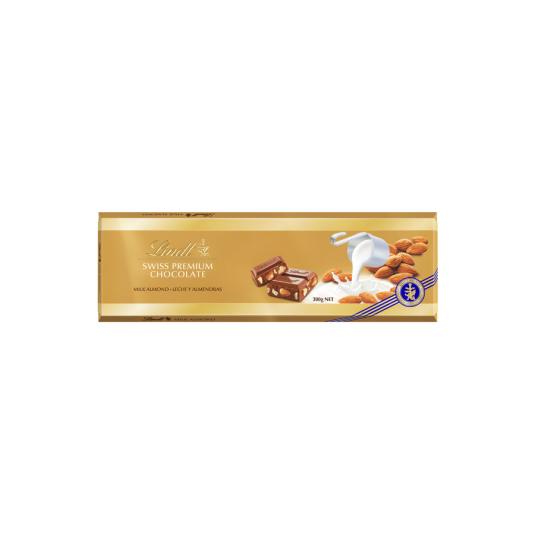 CHOCOLATE CON LECHE Y ALMENDRA ORO, 300G LINDT