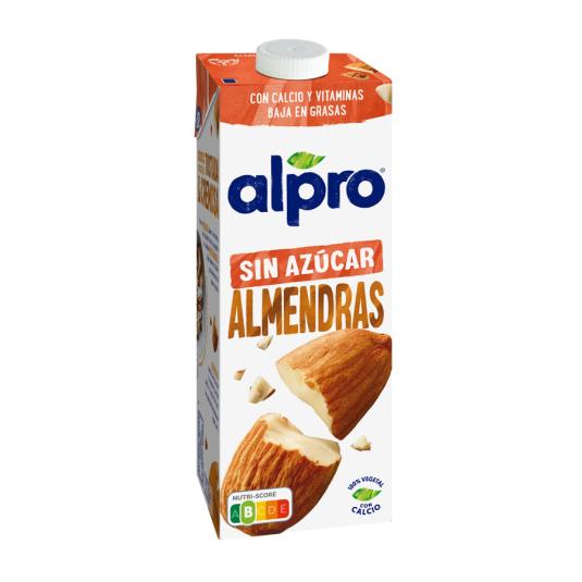 BEBIDA DE ALMENDRA SIN AZUCAR, 1L ALPRO