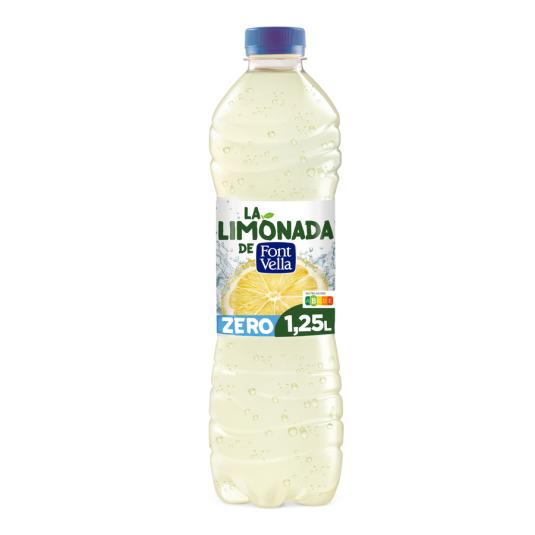 AGUA MINERAL C/ZUMO LIMON ZERO , 1.25L FONT VELLA