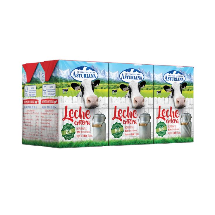 LECHE ENTERA P6 , 1200ML ASTURIANA