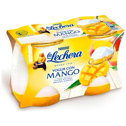 YOGUR CON MANGO, 2X125G LA LECHERA