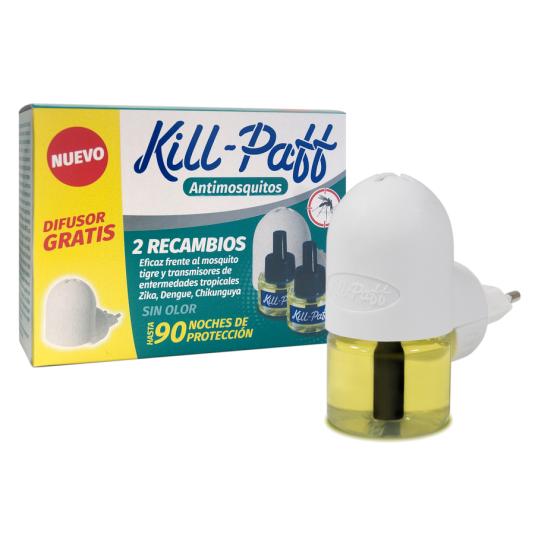 INSECTICIDA ELECTRICO MOSQUITOS AP+REC+ REC GRATIS KILL-PAFF