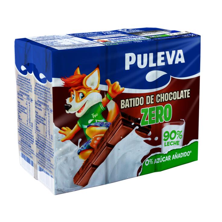 BATIDO DE CACAO ZERO, 6X200ML PULEVA