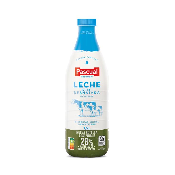 LECHE SEMIDESNATADA, 1,5L PASCUAL