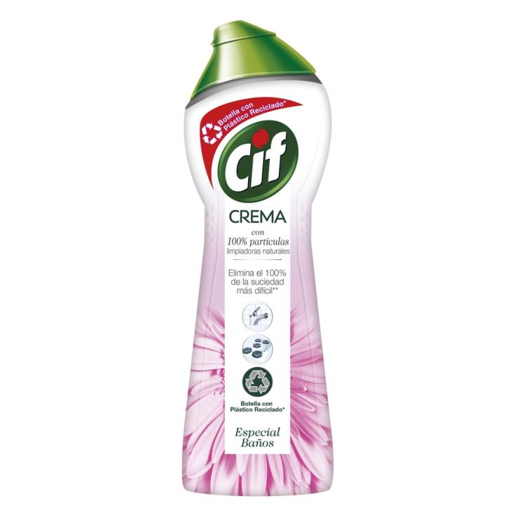 LIMPIADOR EN CREMA DE BAÑOS, 750 ML CIF