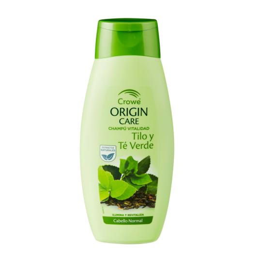 CHAMPU VITALIDAD TILO Y TE VERDE ,500ML CROWE