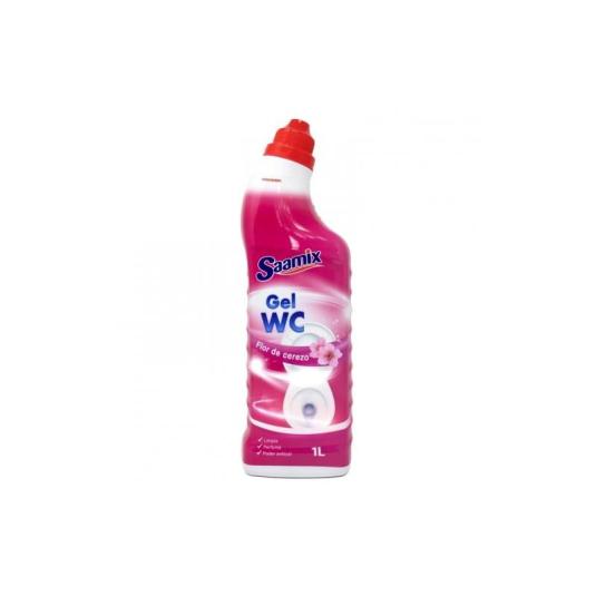 WC GEL LIMPIADOR FLOR DE CEREZO, 1L SAAMIX