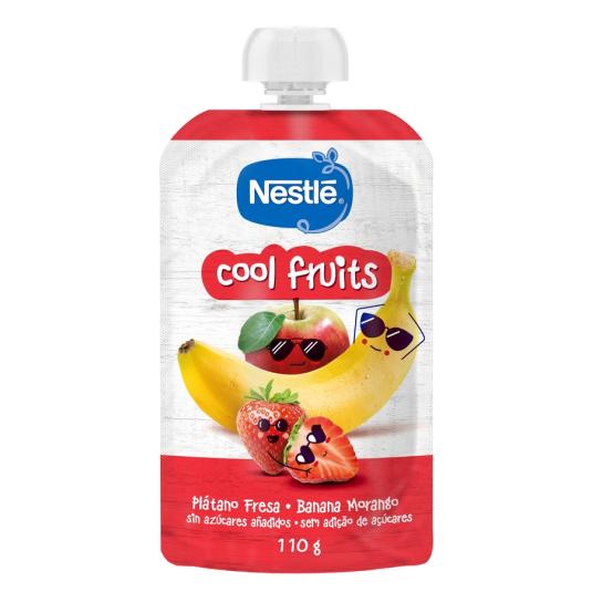 PURE DE MANZANA-PLATANO-FRESA, 110G NESTLE