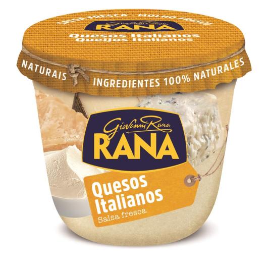 SALSA DE QUESOS ITALIANOS ,180G RANA