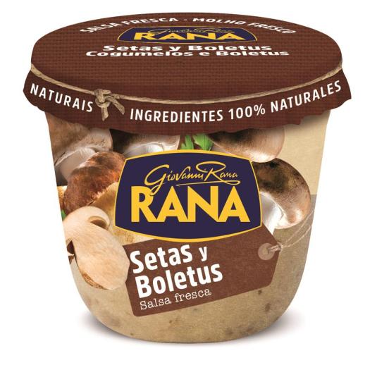 SALSA DE SETAS Y BOLETUS ,180G RANA