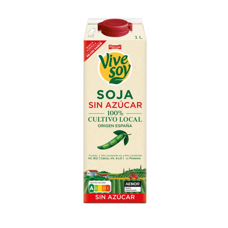 BEBIDA DE SOJA SIN AZUCAR, 1L VIVESOY