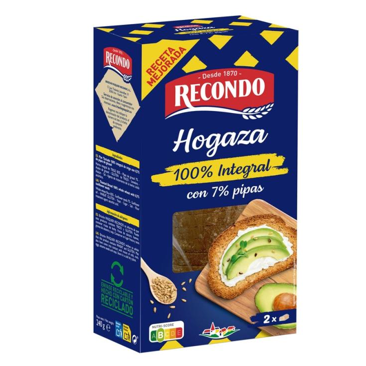 HOGAZA TOSTADA INTEGRAL, 240GR RECONDO