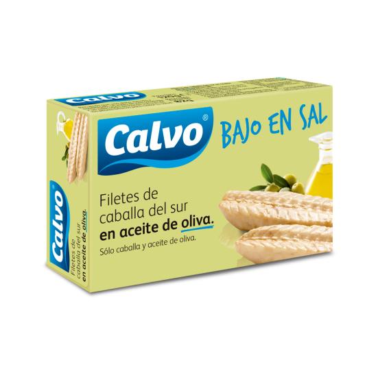 FILETES DE CABALLA ACEITE OLIVA BAJA SAL, 82G CALVO