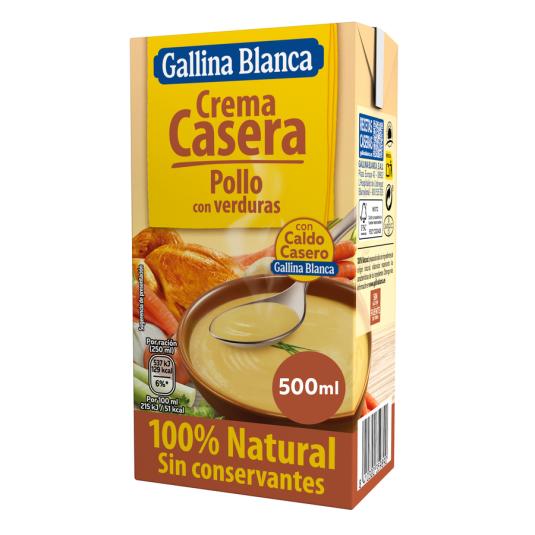 CREMA DE POLLO, 500ML GALLINA BLANCA