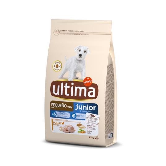 PIENSO PARA CACHORROS MINI POLLO, 1.5KG ULTIMA