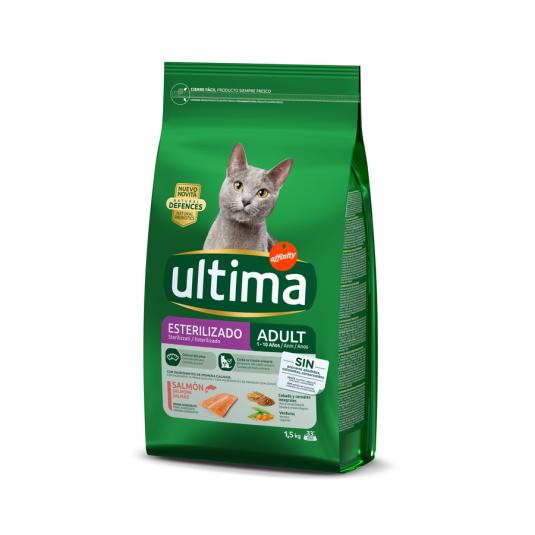 PIENSO GATO ESTERILIZA ADULT SALMON,1.5K ULTIMA