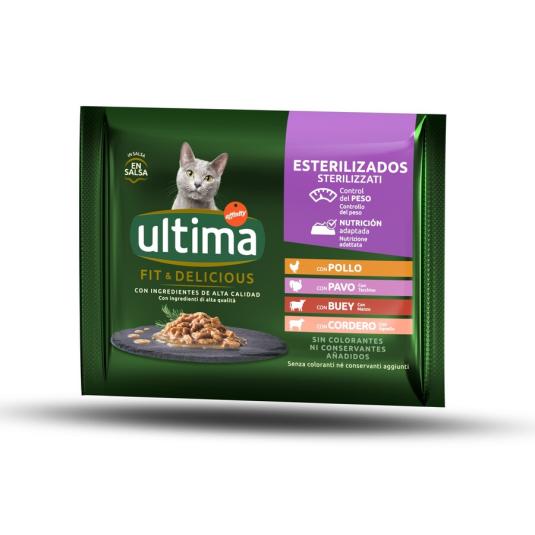 GATO HUMEDO ESTERILIZADO CARNES, 85X4 ULTIMA