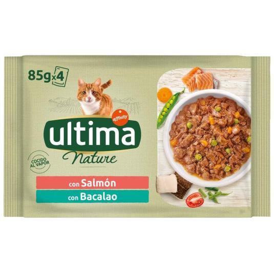 GATO HUMEDO SALMON Y TRUCHA, 85X4 ULTIMA NATURE