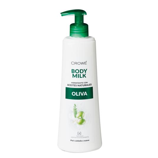 BODY MILK OLIVA DOSIFICADOR, 400ML CROWE