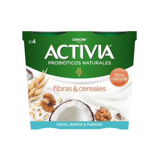 ACTIVIA COCO AVENA NUECES, 4X115G. DANONE