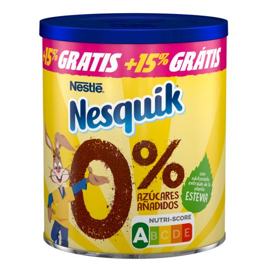 CACAO SOLUBLE 0% AZUCARES, 320GR NESQUIK