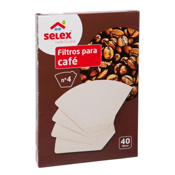 FILTRO DE CAFE, Nº 4, 40 UDS SELEX