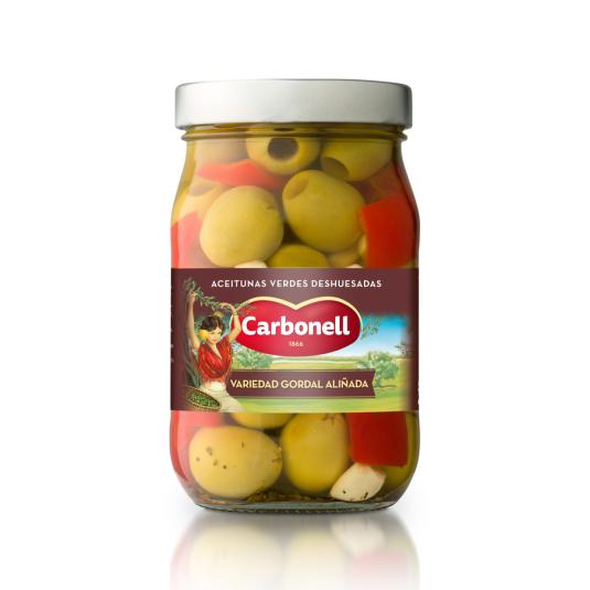 ACEITUNAS ALIÑADA GORDAL, 350G CARBONELL