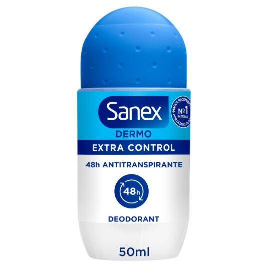 DESODORANTE ROLL ON DERMO EXTRACONTROL, 50ML SANEX