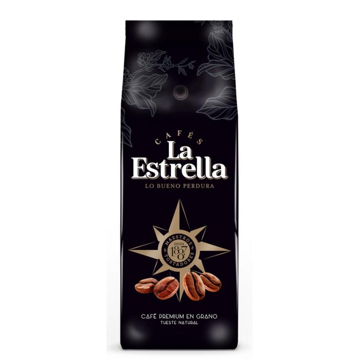 CAFE EN GRANO PREMIUM. 500G LA ESTRELLA