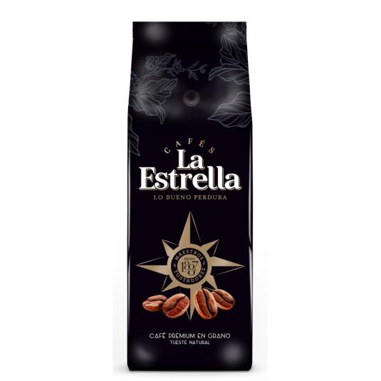 CAFE EN GRANO PREMIUM. 500G LA ESTRELLA