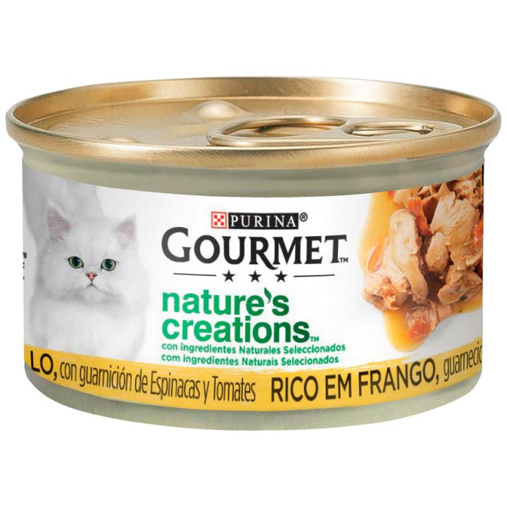 GH GOURMET POLLO, 85G NATURES CREATIONS