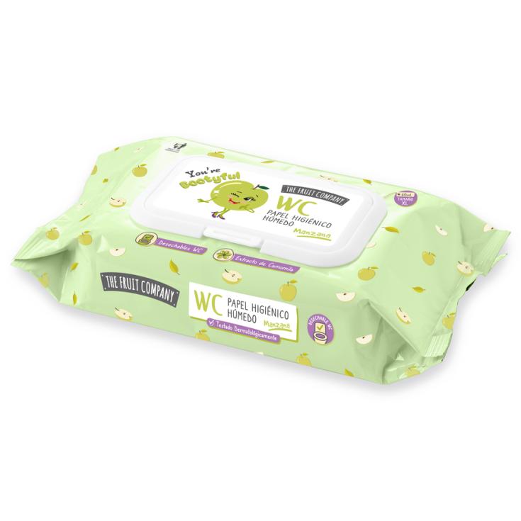 PAPEL HIGIENICO HUMEDO TAPA MANZANA,60UD THE FRUIT COMPANY