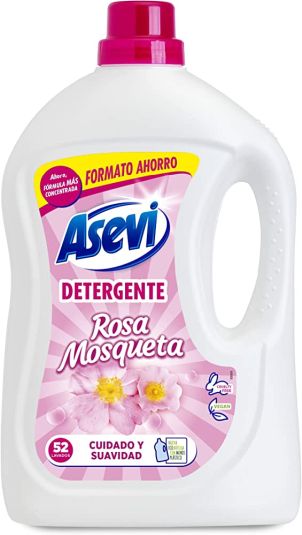 DETERGENTE LIQUIDO ROSA MOSQUETA, 52 DOSIS ASEVI