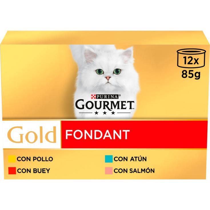 COMIDA HUMEDA GATO FOUNDANT SURTIDO12*85 GOURMET