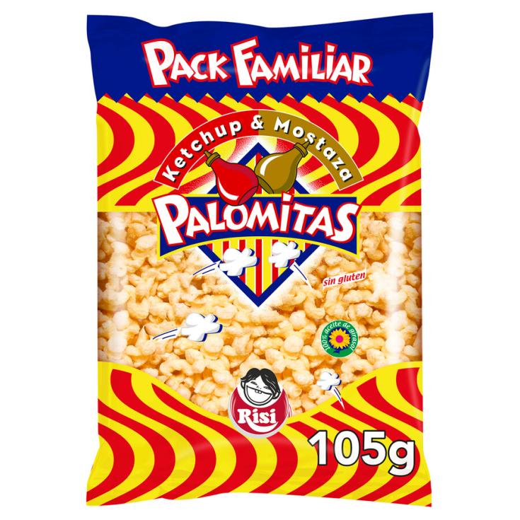 PALOMITAS KETCHUP Y MOSTAZA , 105g RISI