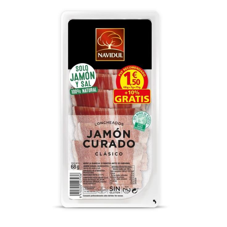 JAMON CURADO LONCHAS , 68G