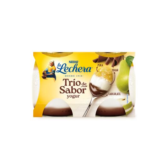 TRIO PERA CHOCOLATE , 2X120G LA LECHERA