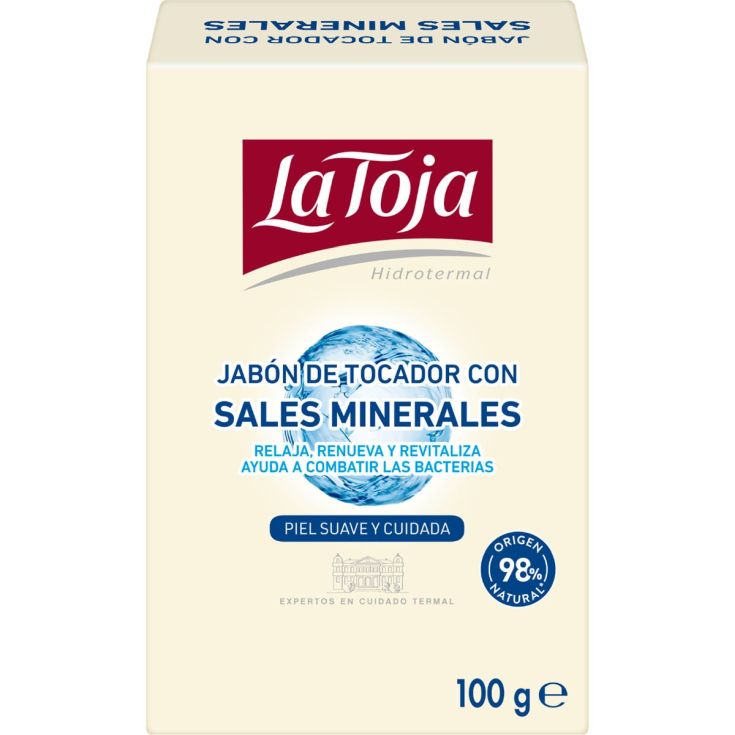 JABON EN PASTILLA SALES MINERALES,2X100G LA TOJA