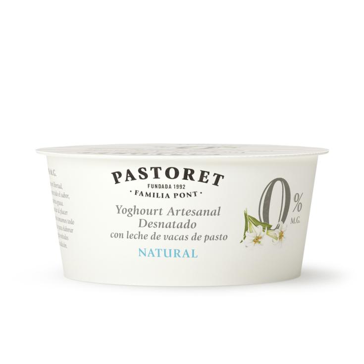 YOGUR ARTESANO NATURAL 0%, 125 GRS. PASTORET