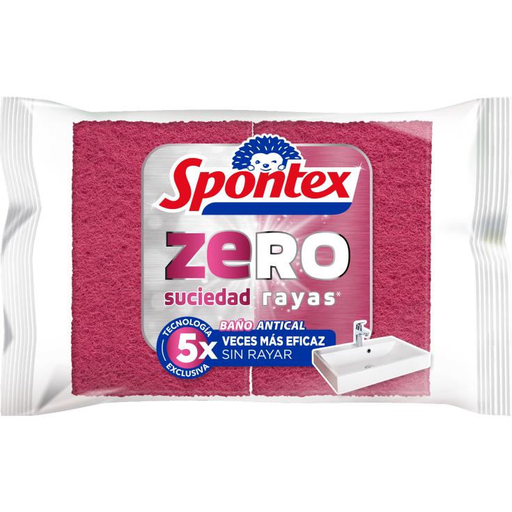 ESTROPAJO ZERO BAÑO, 2UD SPONTEX