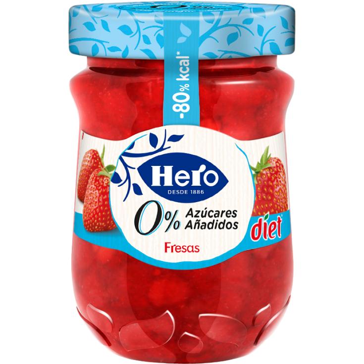 CONFITURA DE FRESA DIET, 280GR HERO