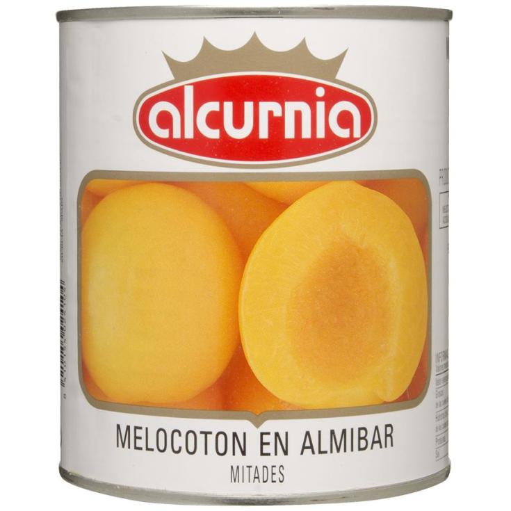 MELOCOTON EN ALMIBAR LATA , 480G ALCURNIA