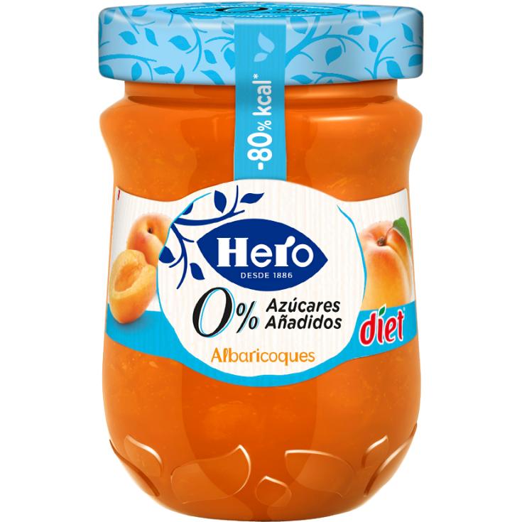 CONFITURA DIET ALBARICOQUE, 280GR HERO