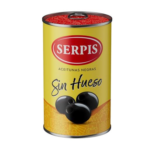 ACEITUNA NEGRA SIN HUESO, 130GR SERPIS