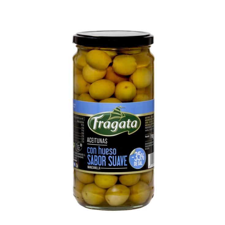 ACEITUNAS FRAGATA C/HUESO SUAVE 400G