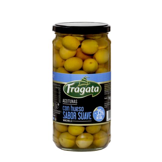 ACEITUNAS FRAGATA C/HUESO SUAVE 400G