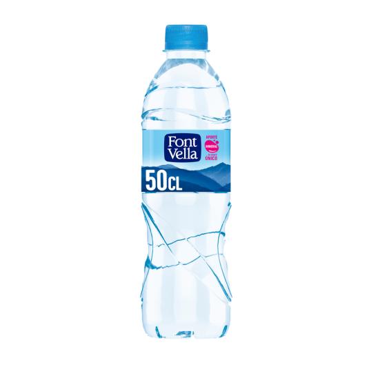 AGUA MINERAL SIN GAS , 50CL FONT VELLA