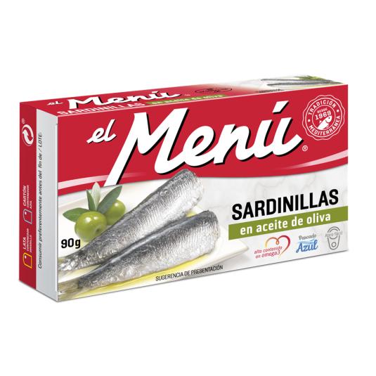 SARDINILLA EN ACEITE DE OLIVA, 65GR EL MENÚ