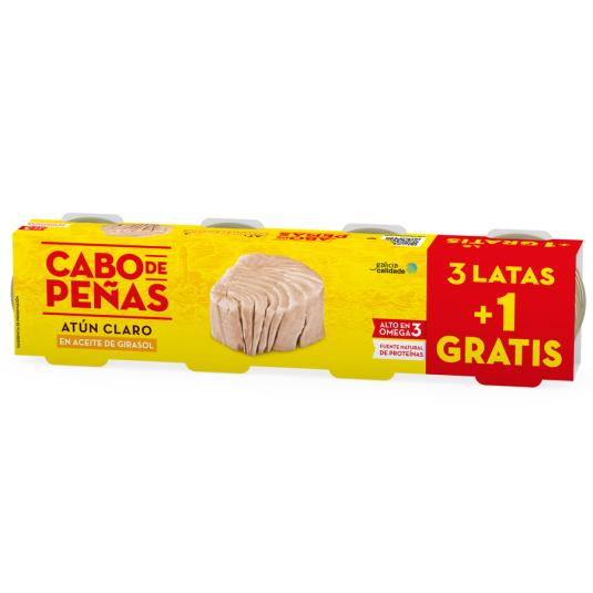 ATUN CLARO EN ACEITE, 3X52GR CABO DE PEÑAS