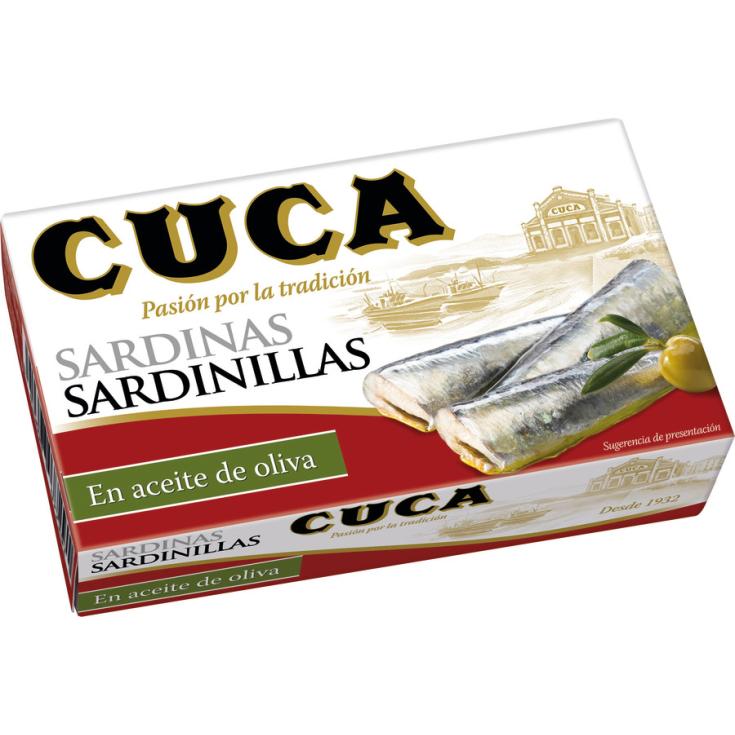 SARDINILLA EN ACEITE OLIVA, 63GR CUCA